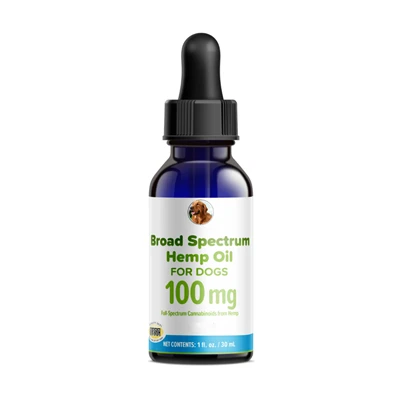100 mg Dầu dầu gai dầu phổ rộng cho chó